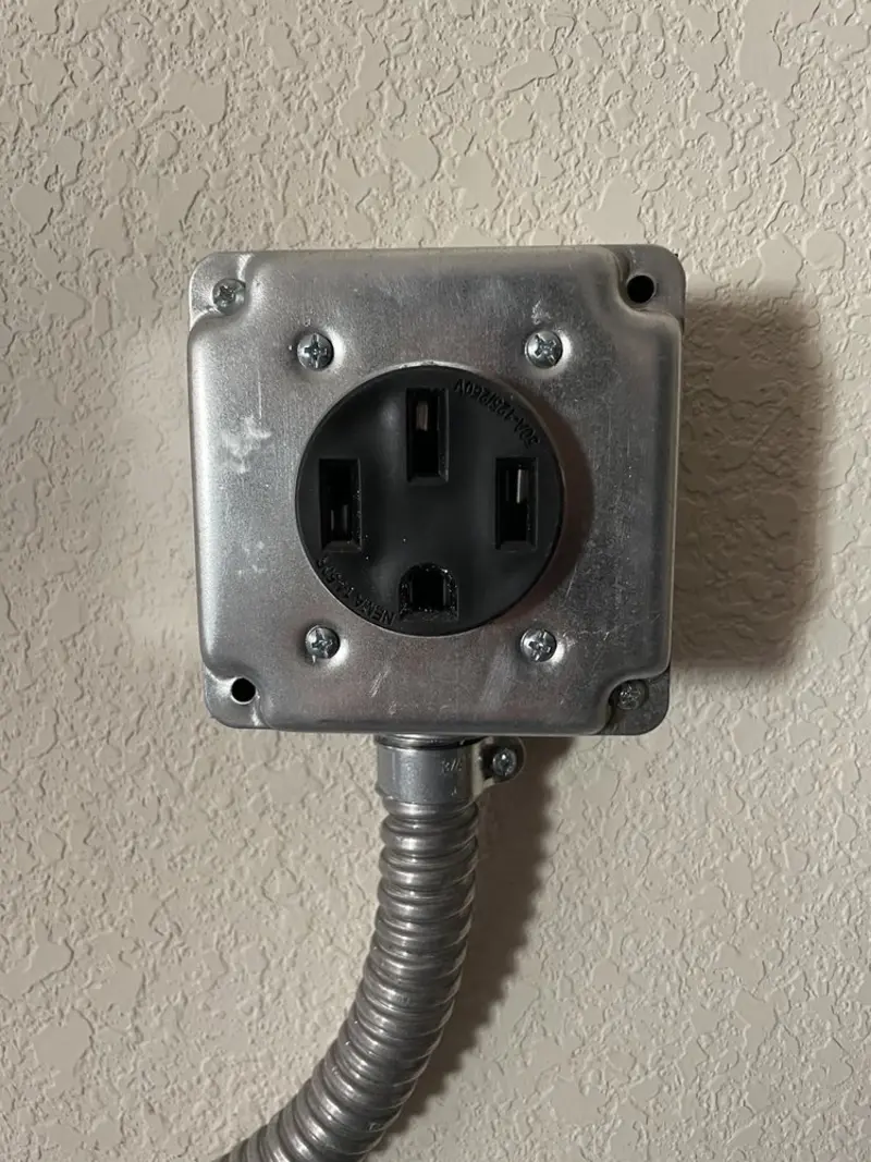 NEMA 14-50 outlet installed for Smart Home Electrical in Silver City